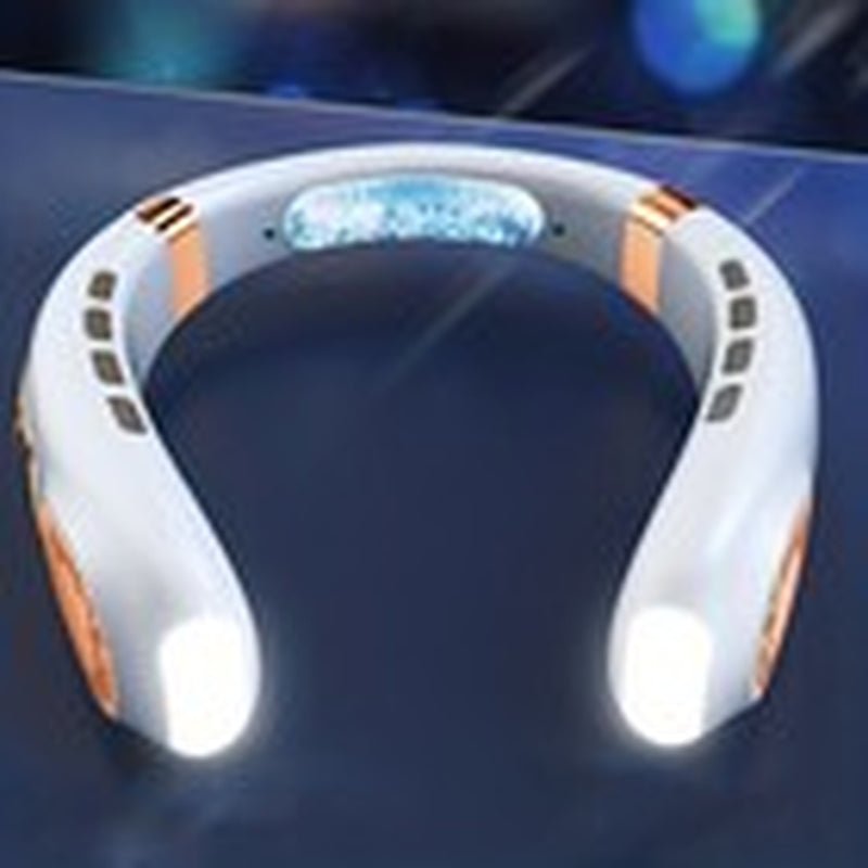 5-Speed Neck Fan Hands Free Portable Fan Leafless Hanging Neck Fan Rechargeable
