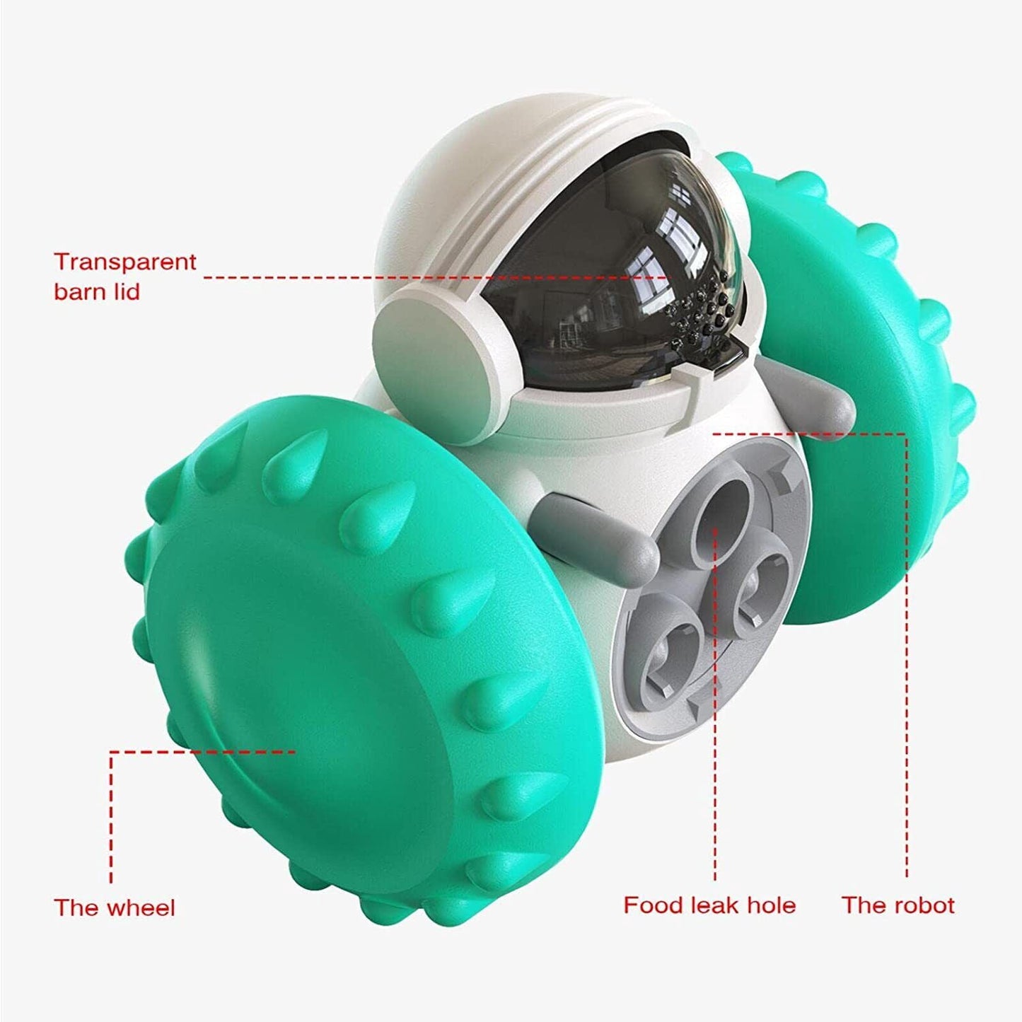 Dog Treat Ball IQ Training Toy - dog playing with toy